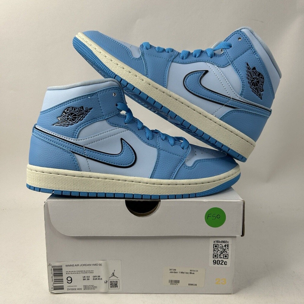 Nike Shoes Air Jordan 1 Mid SE WMNS “Ice Blue/Powder Blue” 2024
